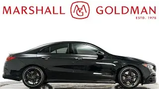 2022 Mercedes-Benz CLA 45 AMG in Night Black over Classic red and black leather interior for sale