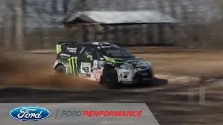 Ken Block & the H.F.H.V. Fiesta : 100 Acre Wood Super Special | Stage Rally | Ford Performance
