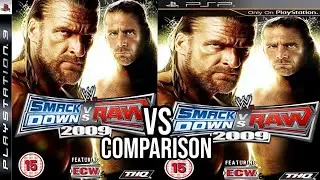 WWE Smackdown Vs Raw 2009 PS3 Vs PSP