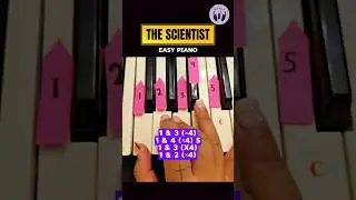 THE SCIENTIST - Coldplay 🎵 #piano  #easypiano #pianolessons #pianotutorial
