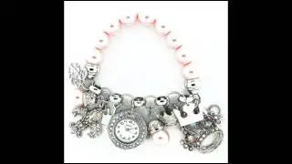 The Rustic Shop Rhinestone Charm Watch
