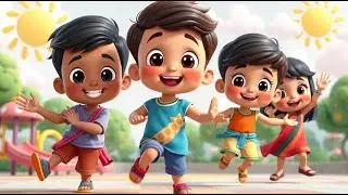 Aao Bachho Nacho Gaao 🎶 | Fun Hindi Kids Dance Song | Learn with Fun #danceandlearn  #dancesong
