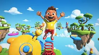 Fall Guys Jelly Runner Launched from a Spring Adventure | Kids Songs & Nursery Rhymes