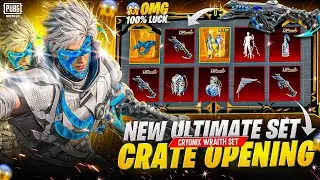OMG! NEW ULTIMATE😍| Cryonix Wraith Set + Vector Upgrade 🥶| $20,000 UC Crate Opening!😱| #bgmi #trend 