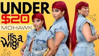 MOHAWK SLAY!!❤️ Its A Wig Synthetic Wig - MULLET PONY WIG KATRINA
