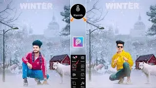 Winter photo editing | Picsart winter snowfall photo editing | Winter photo editing 2022