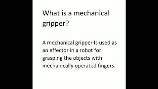 MECHANICAL GRIPPER