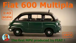 Fiat 600 Multipla TAXI - 1:43 Scale - DieCast & Cars