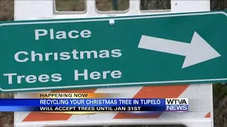 Drop off old Christmas trees at several locations in Tupelo