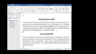 Building a Table of Authorities in Microsoft Word with Joe Dudek