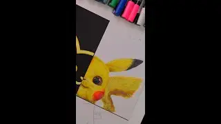 One DraWing, But 4 Different  Styles  PART 3 (Pikachu) #shorts #drawing  #art #painting #creative