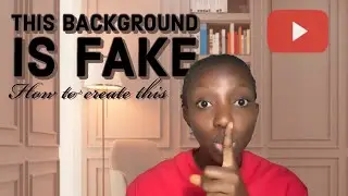 Transform your creative space with a fake but visually appealing and realistic YouTube background.
