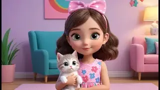 Emma Had a Tiny Cat | Sweet Cat Song for Kids | Gentle Nursery Rhyme for Toddlers