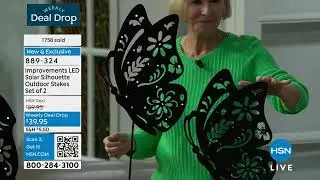 Improvements LED Solar Silhouette Outdoor Stakes  Set of...