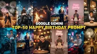 Top 50 Birthday Prompt| Gemini Birthday prompt for girl | New Trending photo editing Gemini