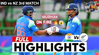 India vs New Zealand 3rd Match World Cup 2026 | Full Match Highlights 💥 #IndVsNz #CWC2026 #IndiaU19