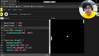 PONG GAME (P5.js) | CODING TIME