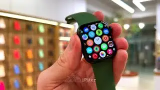 Живое видео Apple Watch 7 41mm Green