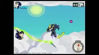 Line Runner Flash Game Special: 500m in Survival Reached