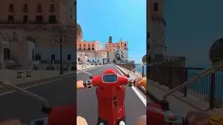 Amalfi Coast, Italy 🇮🇹 Vespa ride in the wonderful city