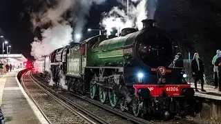 LSL 61306 'Mayflower' + 71000 'Duke of Gloucester' departing Worthing
