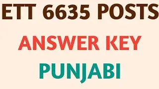 ETT 6635 Punjabi Answer Key