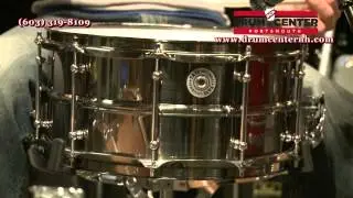 Taye MetalWorks Brushed Black Nickel Brass Snare Drum 6.5x14