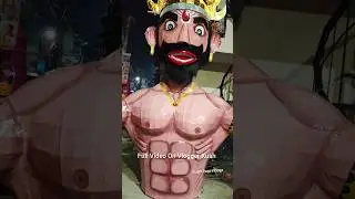 bodybuilder ravan | Raghubir Nagar Ravan | Ravan Market 2023 | Ravan Making 2023 Delhi #shorts