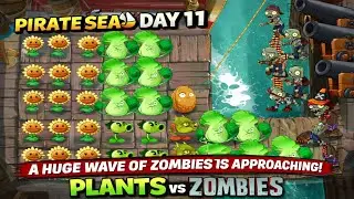 Huge wave of zombies suddenly attacked on my farm😱 (plant vs zombies 2 gameplay💥💥
