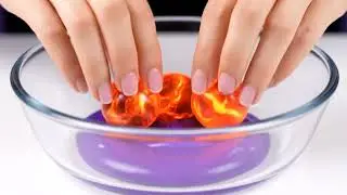 &ldquo;Oddly Satisfying ASMR | Smashing & Mixing Different Textured Balls + Nail Paint Layers&rdquo; #ai 