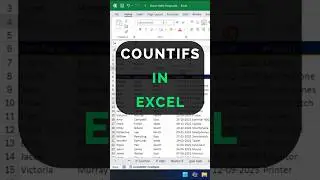 How to use COUNTIFS function in Excel