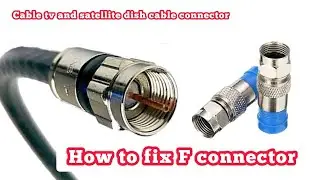 Coax TV Cable stripping connector install ||rg6 connector installation without special tools |E&E360