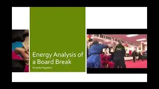 Physics Lab 5- Energy Analysis of a Board Break