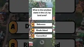 What is the smallest state in the U.S. by land area? #quiz #fun #brainteaser #puzzle