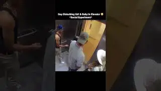 Girl Disturbing Girl & Baby In Elevator 😳 *Social Experiment*
