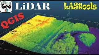 Lesson 10.1.  LiDAR  LAStools.  3D model.  Hillshade. SASplanet.
