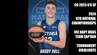 2024 U20 National Championships - VIC Navy Team Captain - Brody Hull CO 2025 6'6 SF - Highlights