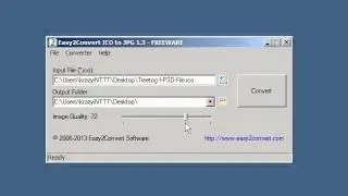 Easy2Convert ICO to JPG video demo