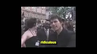Tom Cruise pissed off at interviewer #shorts