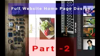 Full Home Page Website Design Using Html , Css & Js | Part - 2