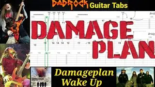 Wake Up - Damageplan - Lead Guitar TABS Lesson 