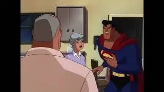 Superman talks with his parents after Clark's 