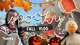 spooky fall days in my life! 🎃🍂 | cozy crafts, reading, & self care