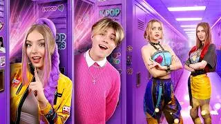 Falsche vs echte K-Pop-D&auml;monenj&auml;ger! K-Pop-Akademie im echten Leben