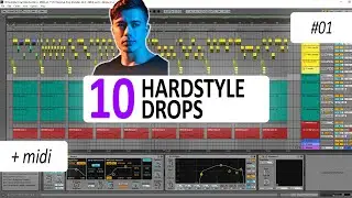 🔥10 Hardstyle Drop-melodies Ableton project +MIDI / Ran-D, Headhunterz, Defqon1, Dirty Workz - vol.1