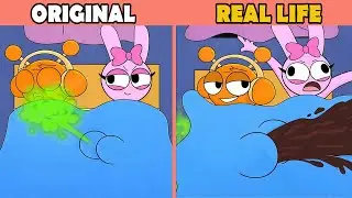 Best TikToks of Incredibox Sprunki: Who farts harder 💨 Oren and Pinki💨  | Original vs Plush Toys