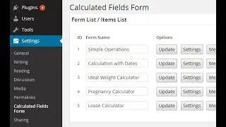 Calculated Fields Form – WordPress plugin