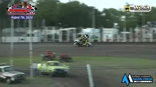 River Cities Speedway NOSA Sprint Car Heats (8/7/20)
