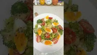 Say Goodbye to Belly Fat! 🥦 5-Minute Warm Broccoli & Egg Salad for Weight Loss! #dietfriendly