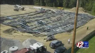 Time lapse video shows Bryant structure collapse